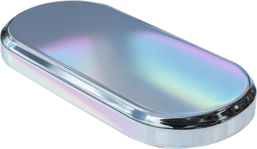 Iridescent chrome, Pastel metallic AI product mockup, Future design trend, Chrome illustration PNG, SVG