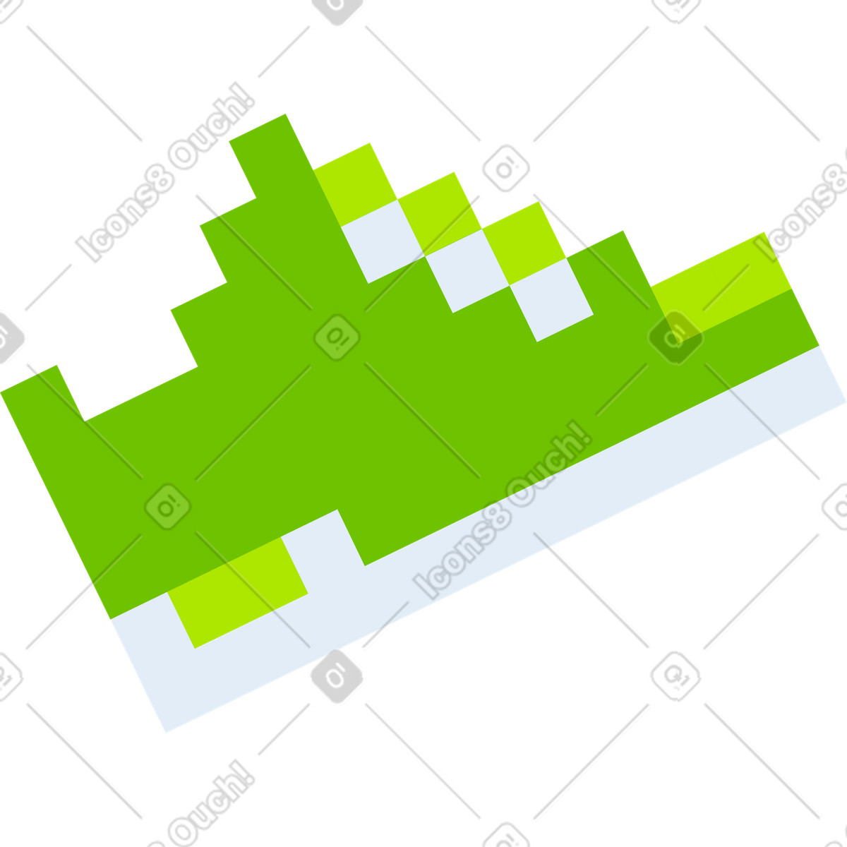 Ilustración Zapatillas en estilo 8bit a descargar en PNG y SVG