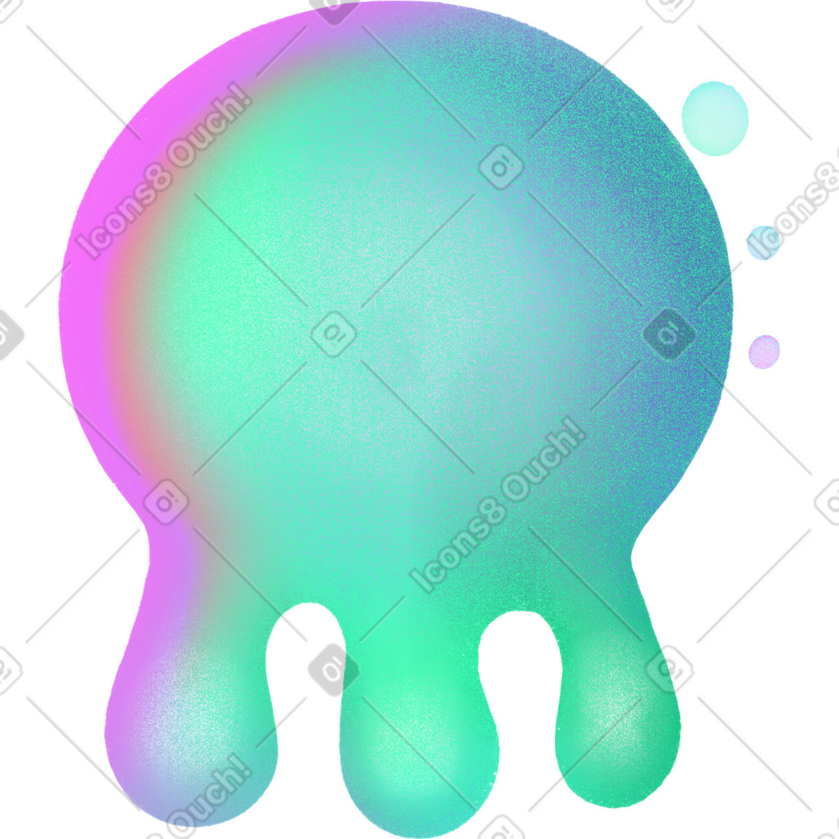 Иллюстрация Spot in the shape of an octopus в PNG и SVG