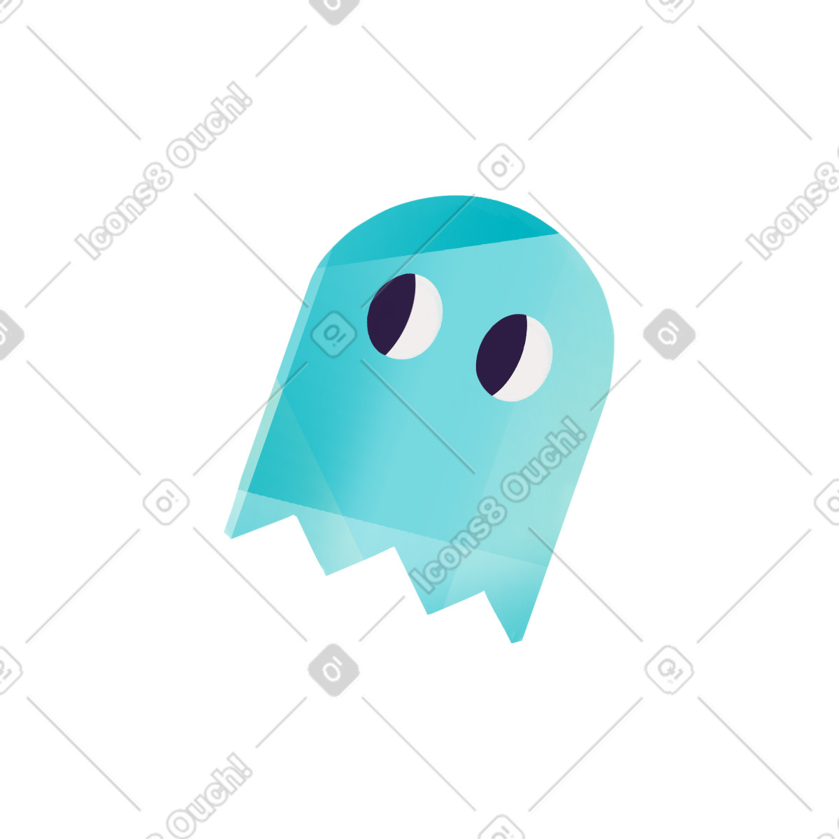 Dynamic スタイルの Ghost のイラストをPNG、SVG形式でダウンロード