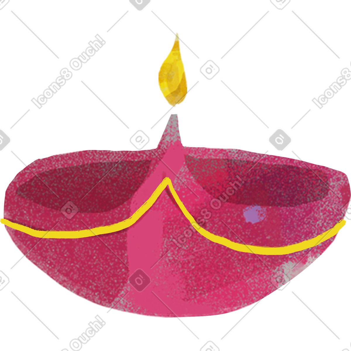 Ilustração de Vela diwali em no estilo Fabulous para baixar em PNG, SVG