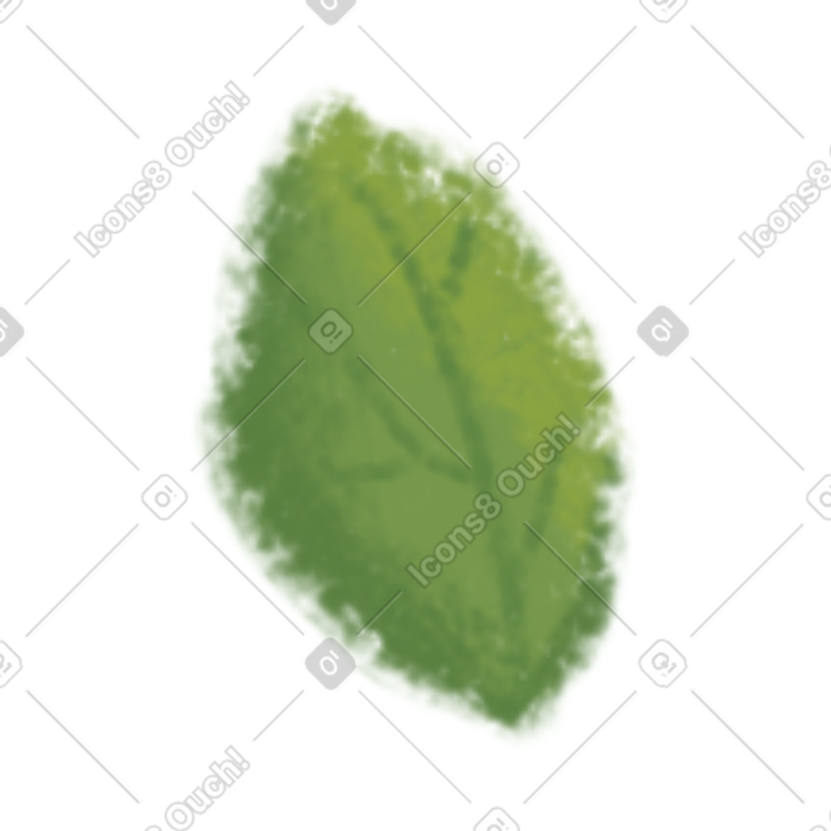 Leaf illustration in Toscana style download in PNG, SVG