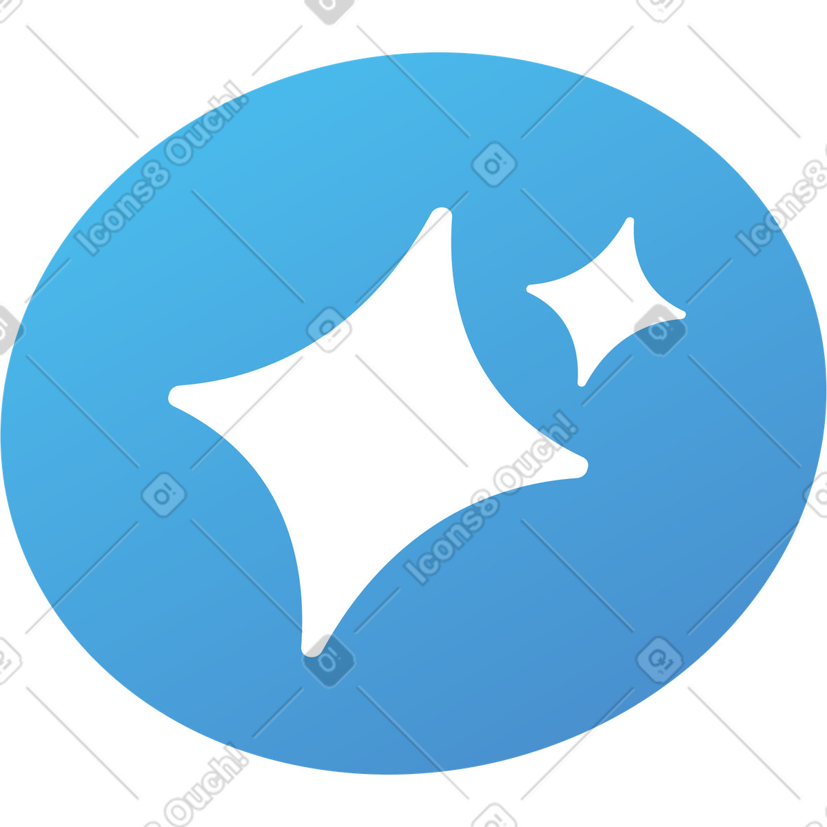 Ai technology circular sparkle badge illustration in Quantum style download in PNG, SVG