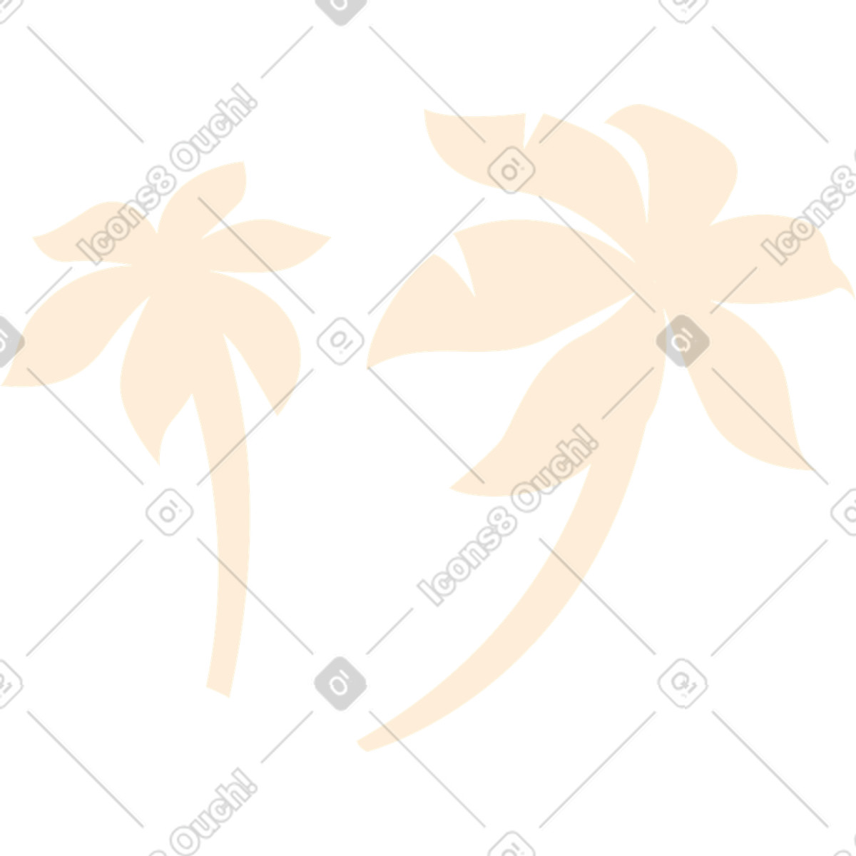 Ilustração de Palma fundo em no estilo Rubber para baixar em PNG, SVG
