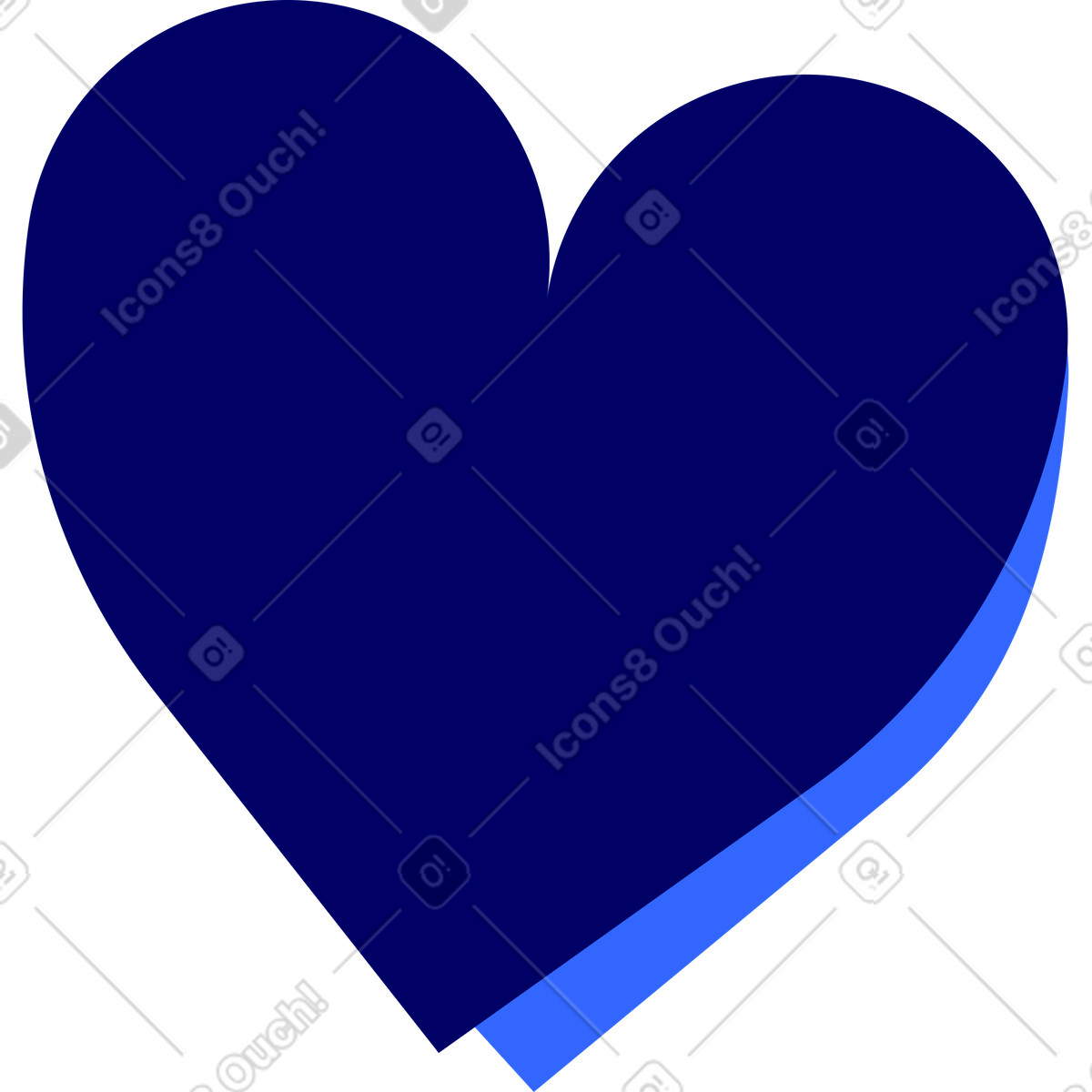 Adesivo a forma di cuore illustrazione in stile Lounge scarica in PNG, SVG