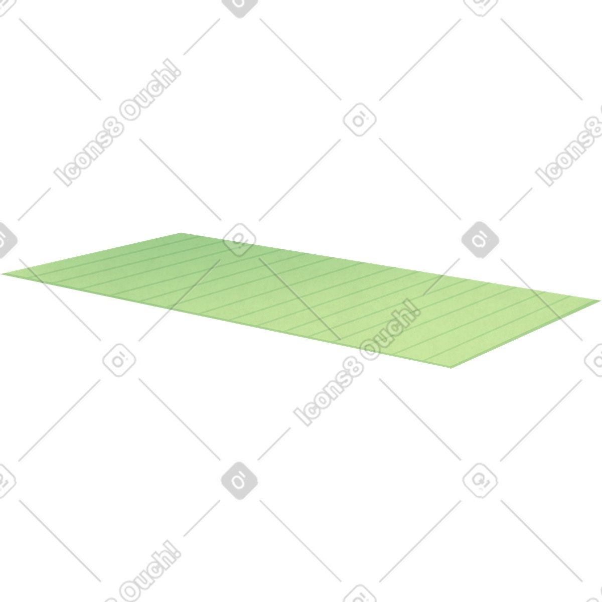 Green yoga mat illustrazione in stile Lifestyle scarica in PNG, SVG
