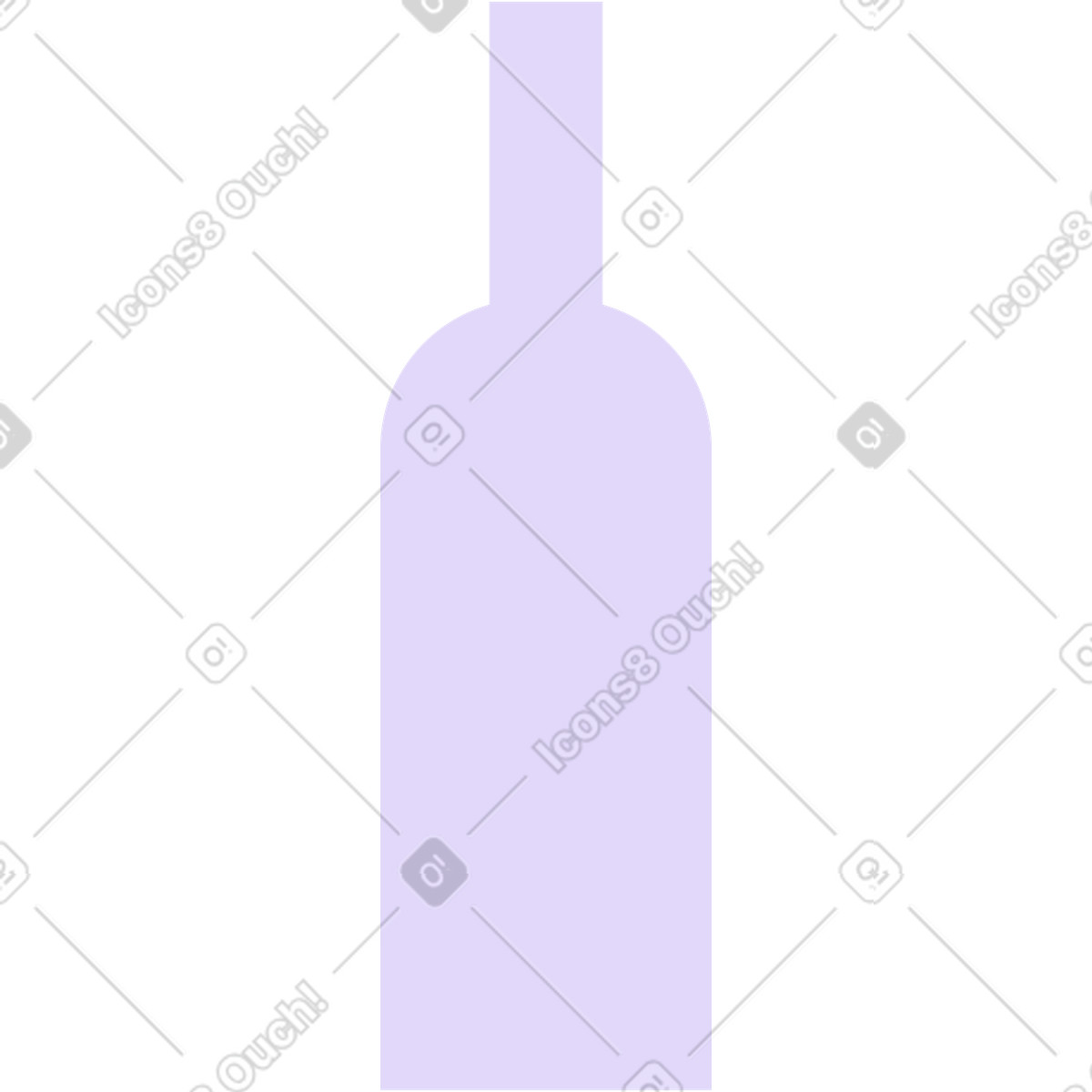 Ilustração de Garrafa em no estilo Mellow para baixar em PNG, SVG