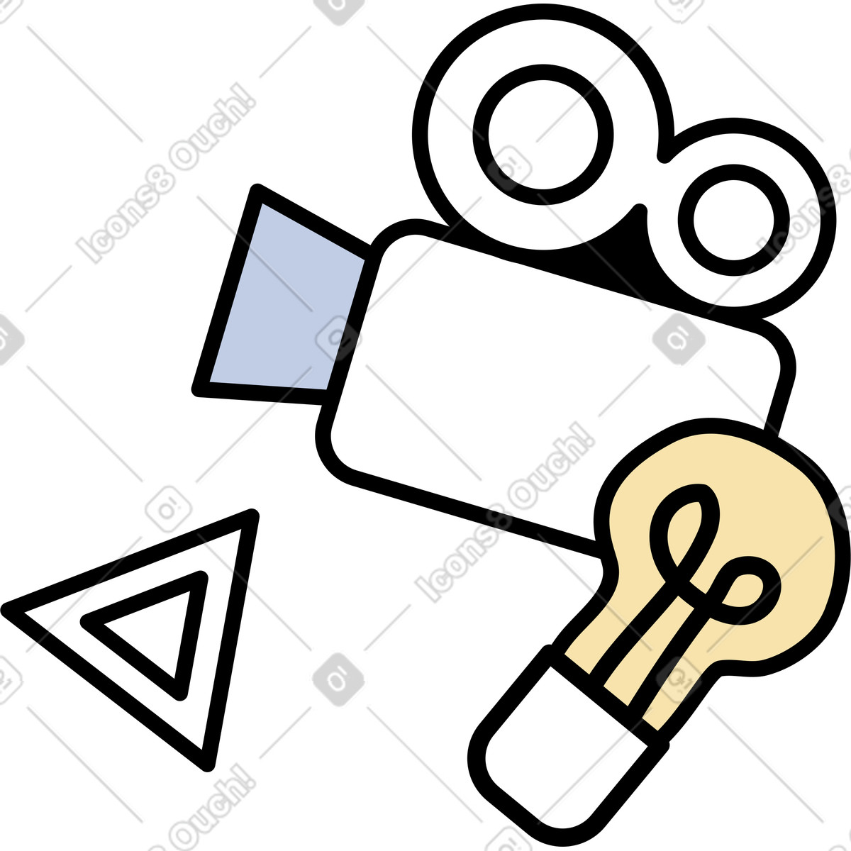 Illustration Outils pour la modélisation 3d dans le style Notes à télécharger aux formats PNG, SVG