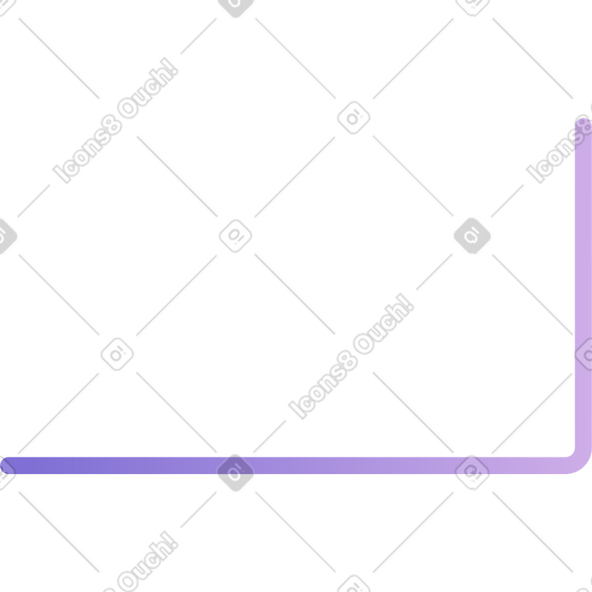 Ilustración Línea morada en estilo Silky a descargar en PNG y SVG