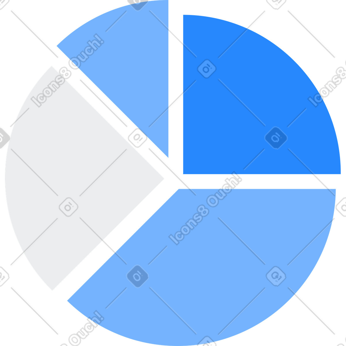 Chart illustration in PNG, SVG
