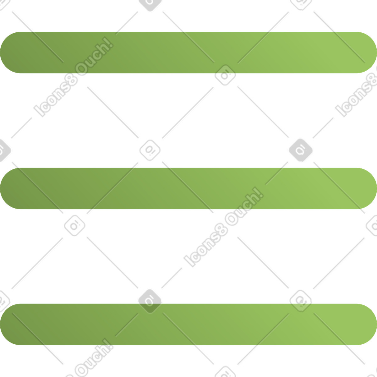 Pulsante menu hamburger illustrazione in stile Silky scarica in PNG, SVG