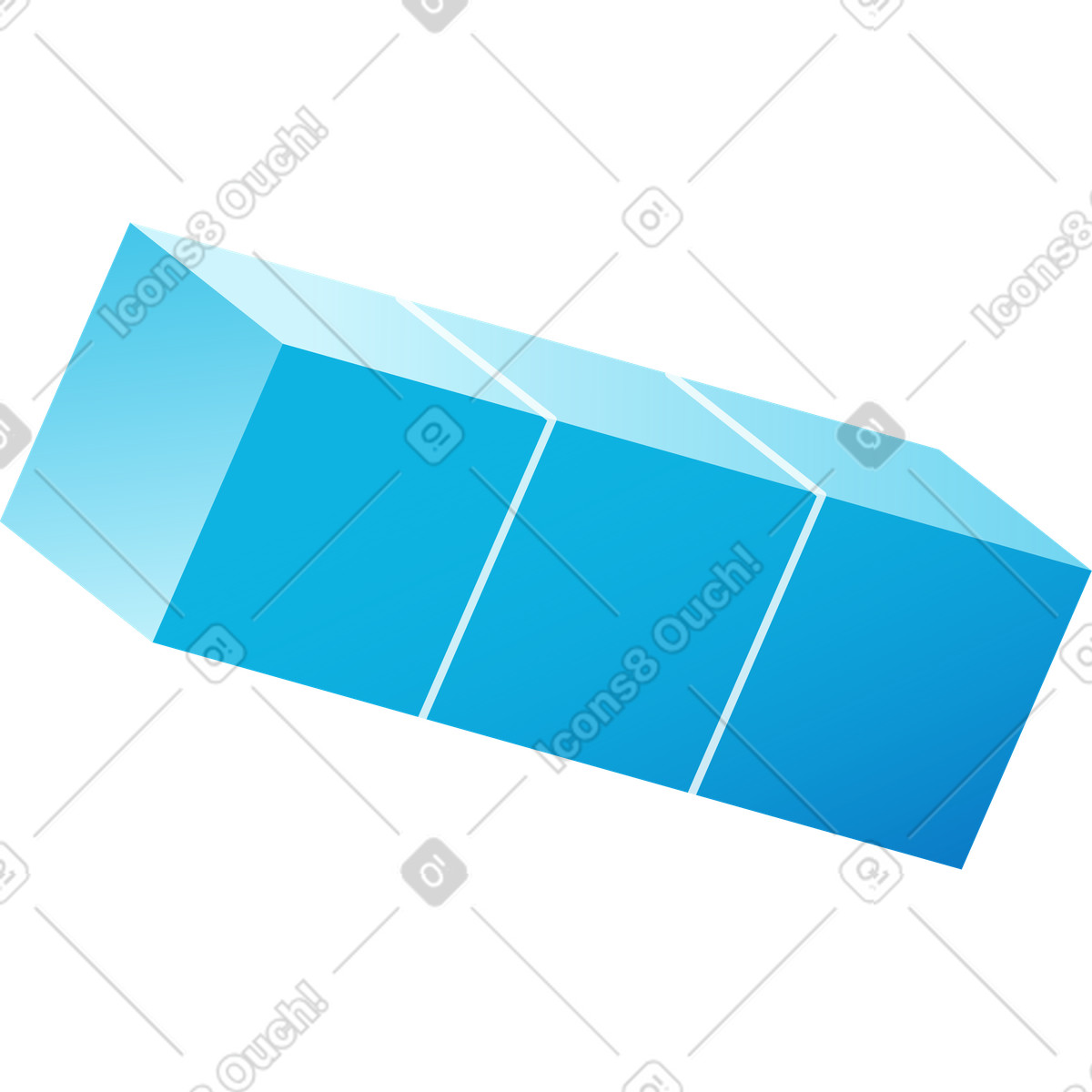 Ilustración Bloque de cubos en forma l estilo Colors a descargar PNG y SVG
