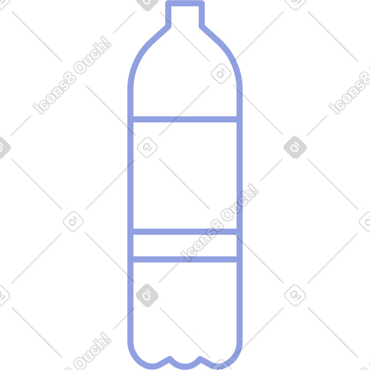 Bottle illustration in Juicy style download in PNG, SVG