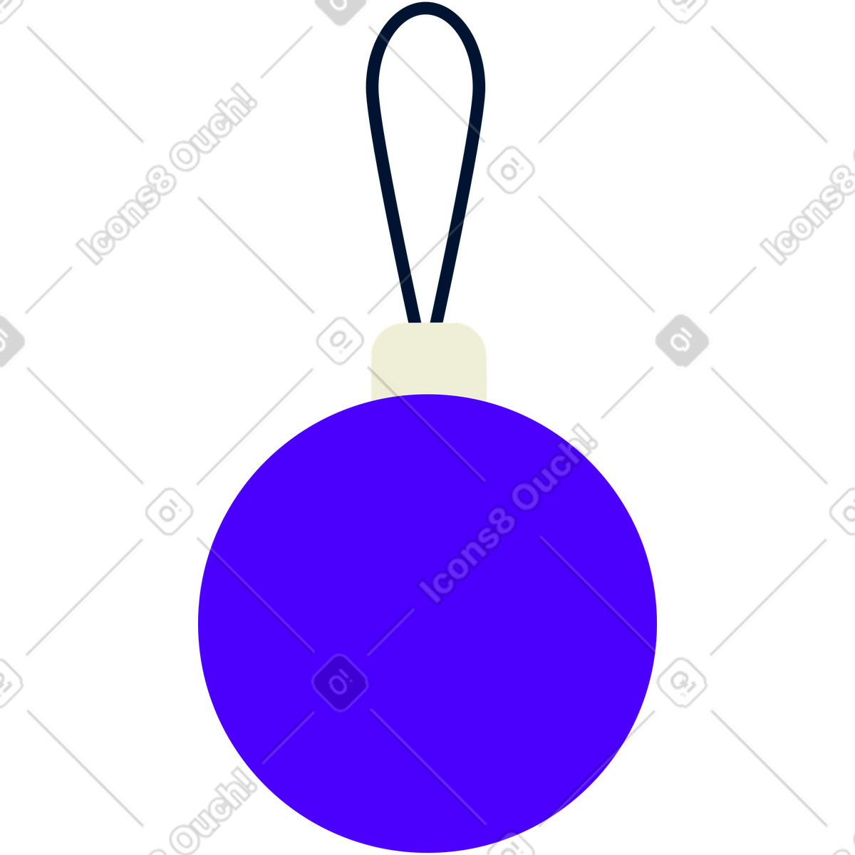 Ilustración Decoración navideña en estilo Cubes a descargar en PNG y SVG