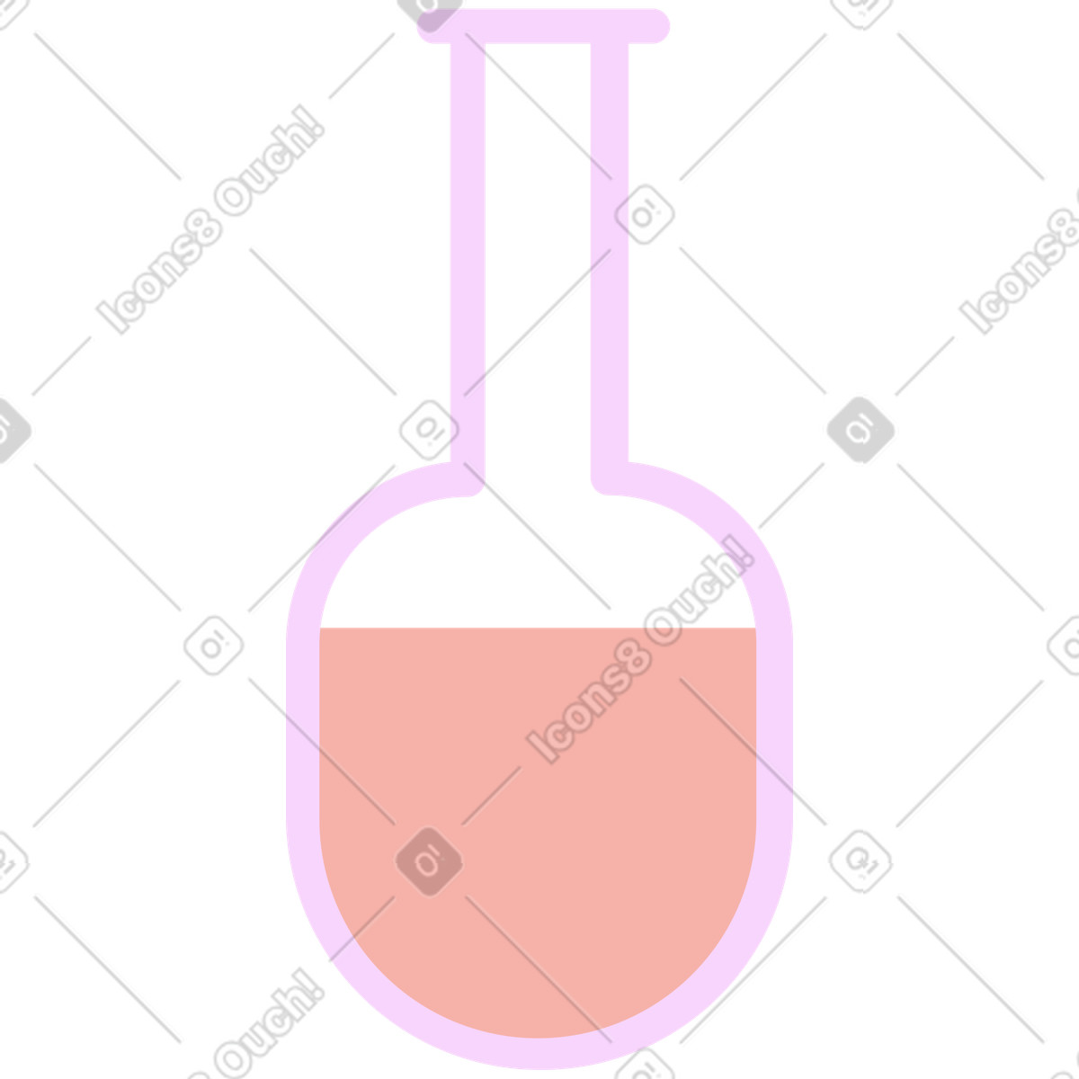 Ilustración Tubo de ensayo en estilo Marginalia a descargar en PNG y SVG