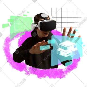 Plan de construction vr/conception de maison   PNG, SVG