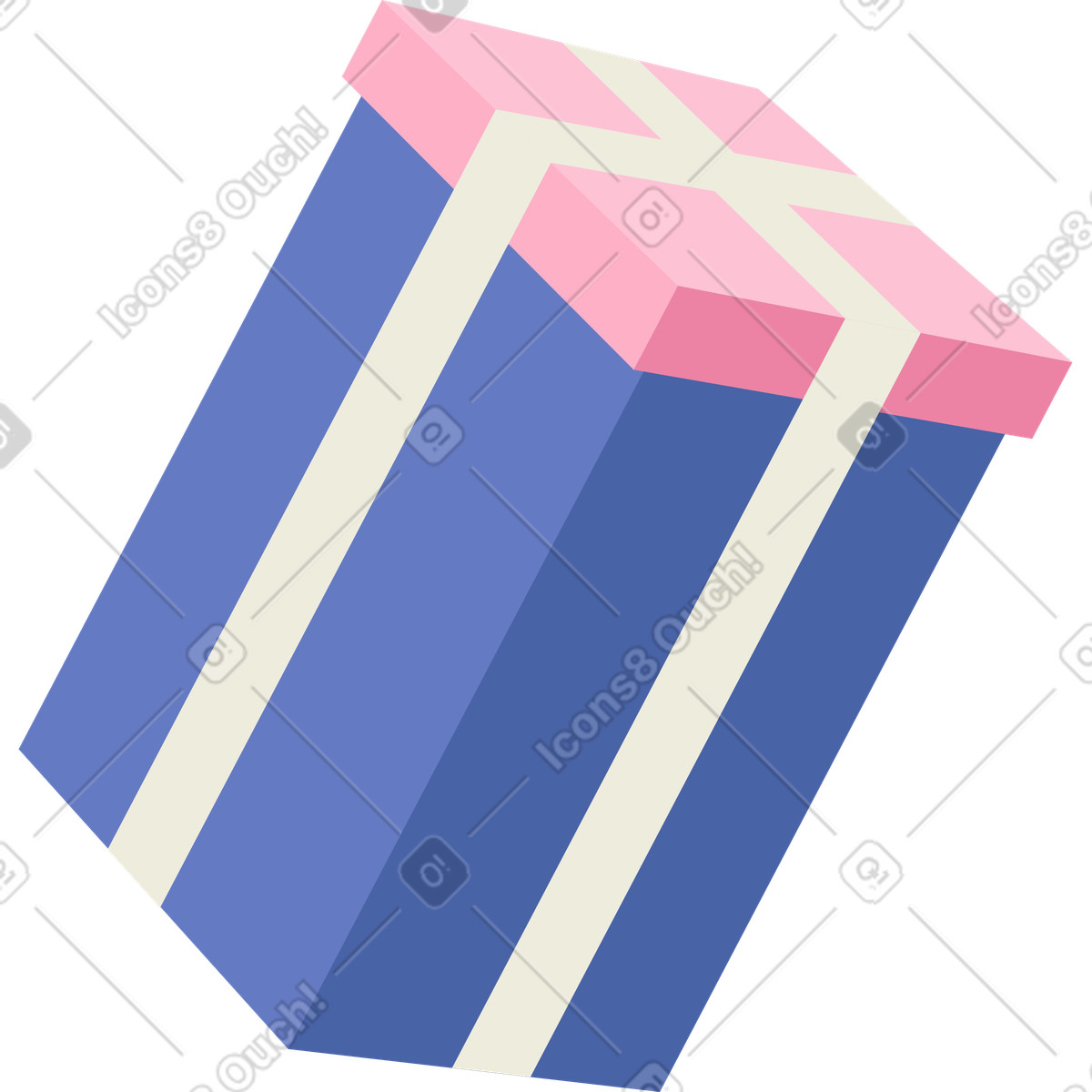 Illustration Boite cadeau dans le style Social à télécharger aux formats PNG, SVG