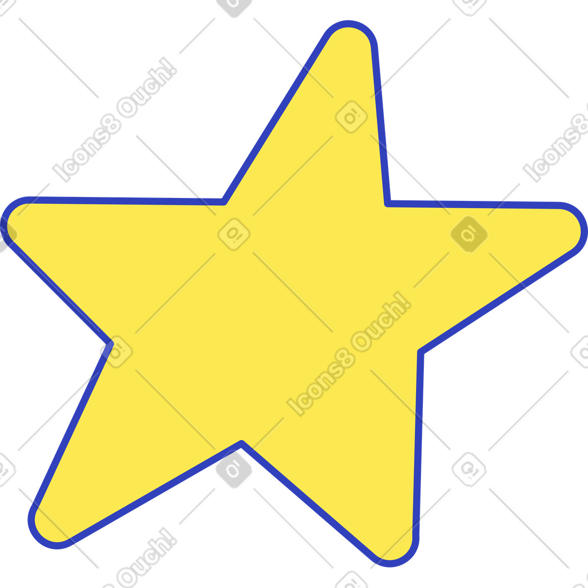 Stern-Illustration im Eyeful-Stil als Download in PNG, SVG