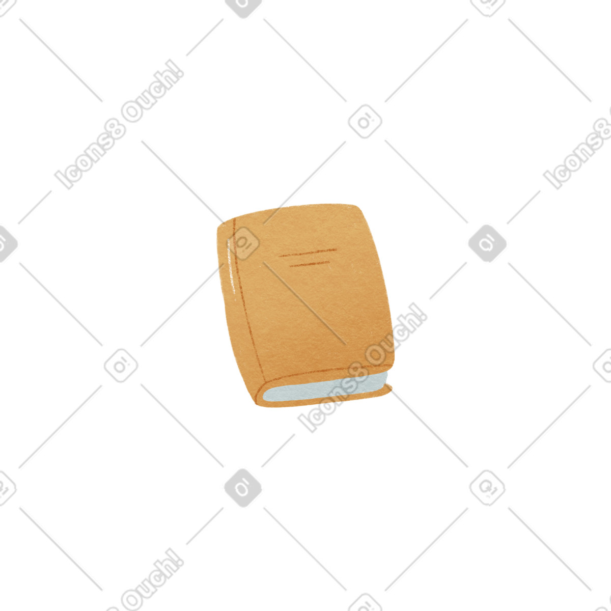 Buch-Illustration im Woolly-Stil als Download in PNG, SVG