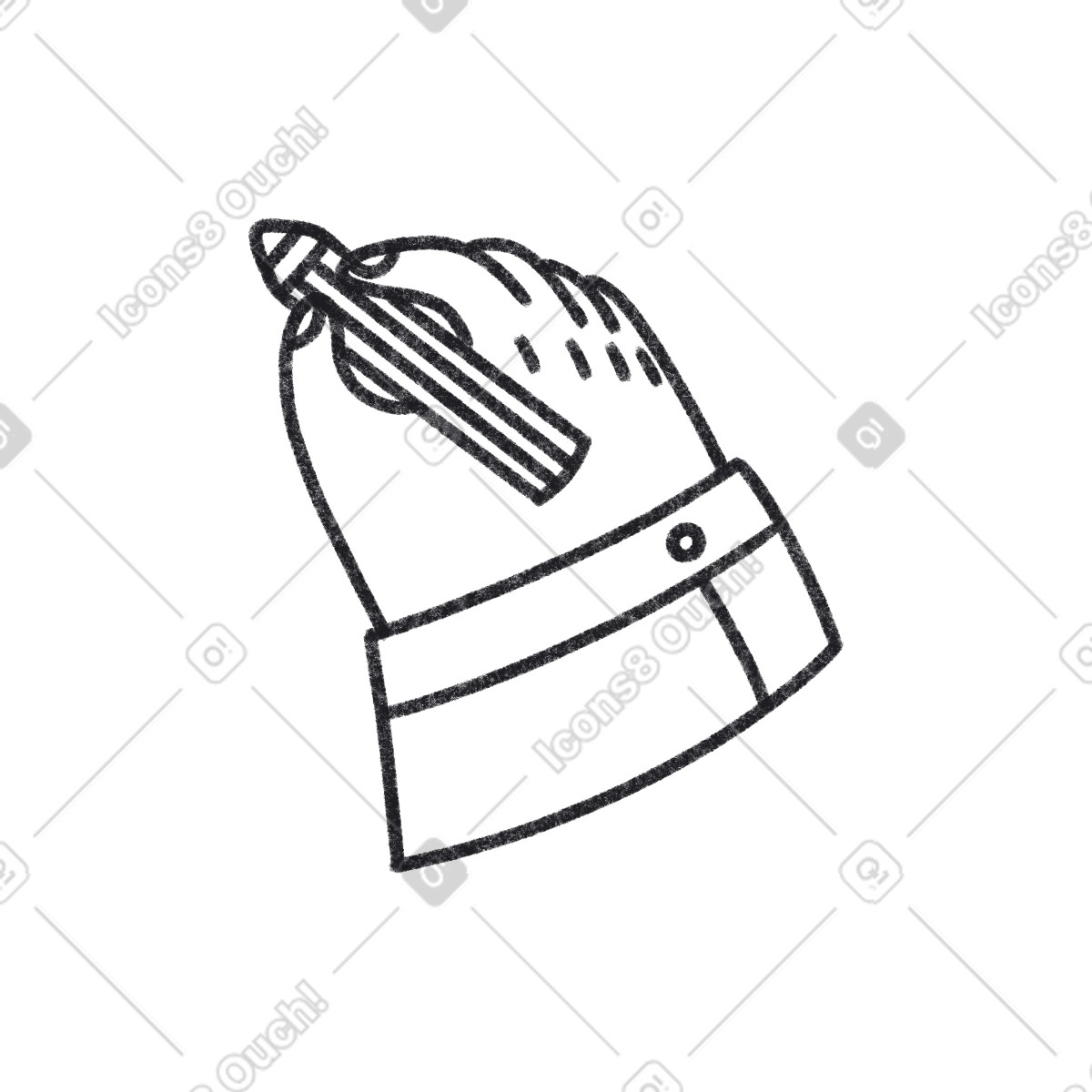 Ilustración Hand en estilo Bonbon Line a descargar en PNG y SVG