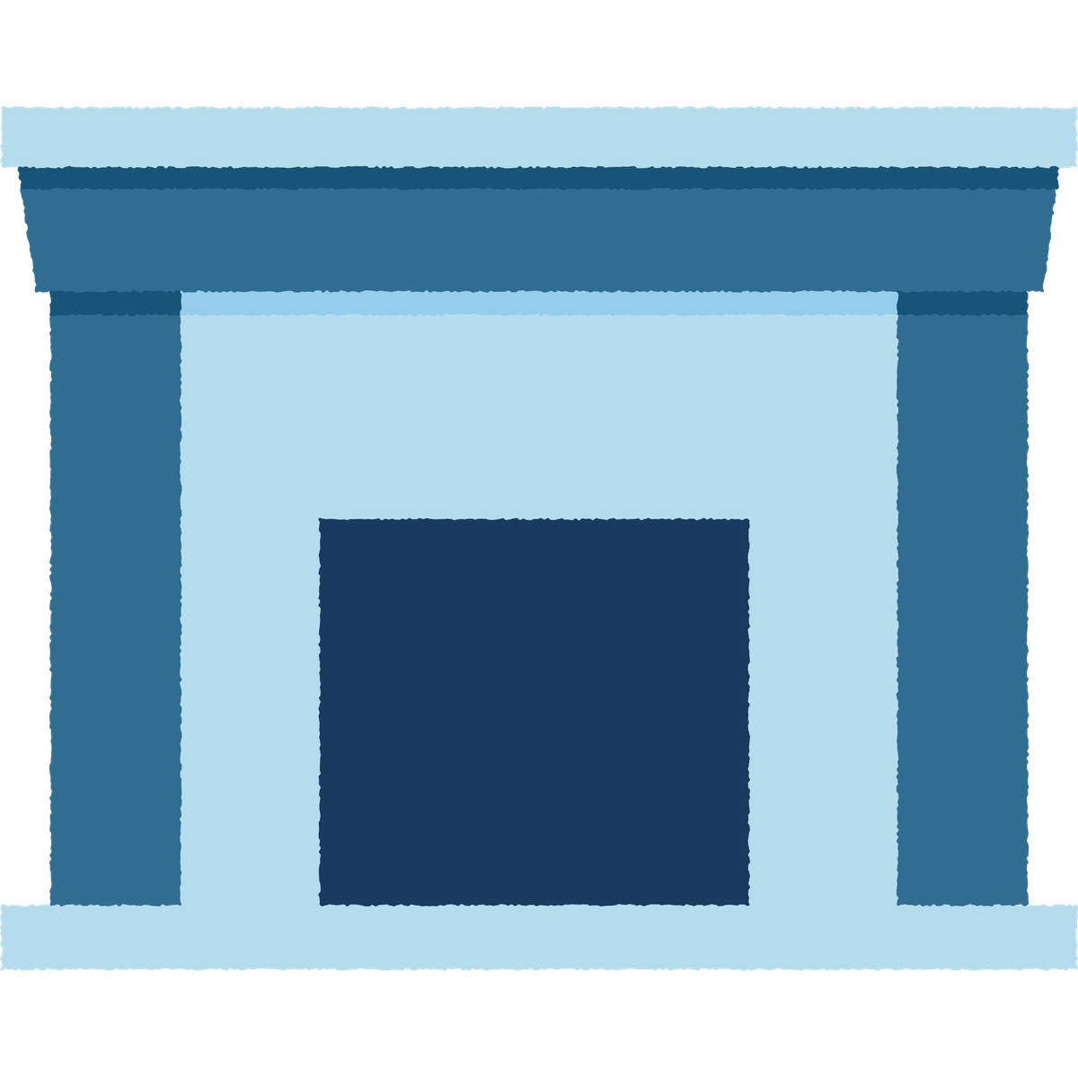 Fireplace-Illustration im Cherry-Stil als Download in PNG, SVG