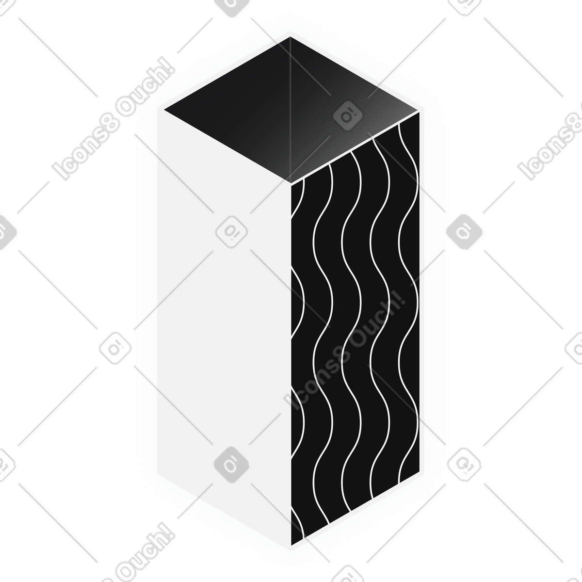 Big Column illustration in Inverse style download in PNG, SVG