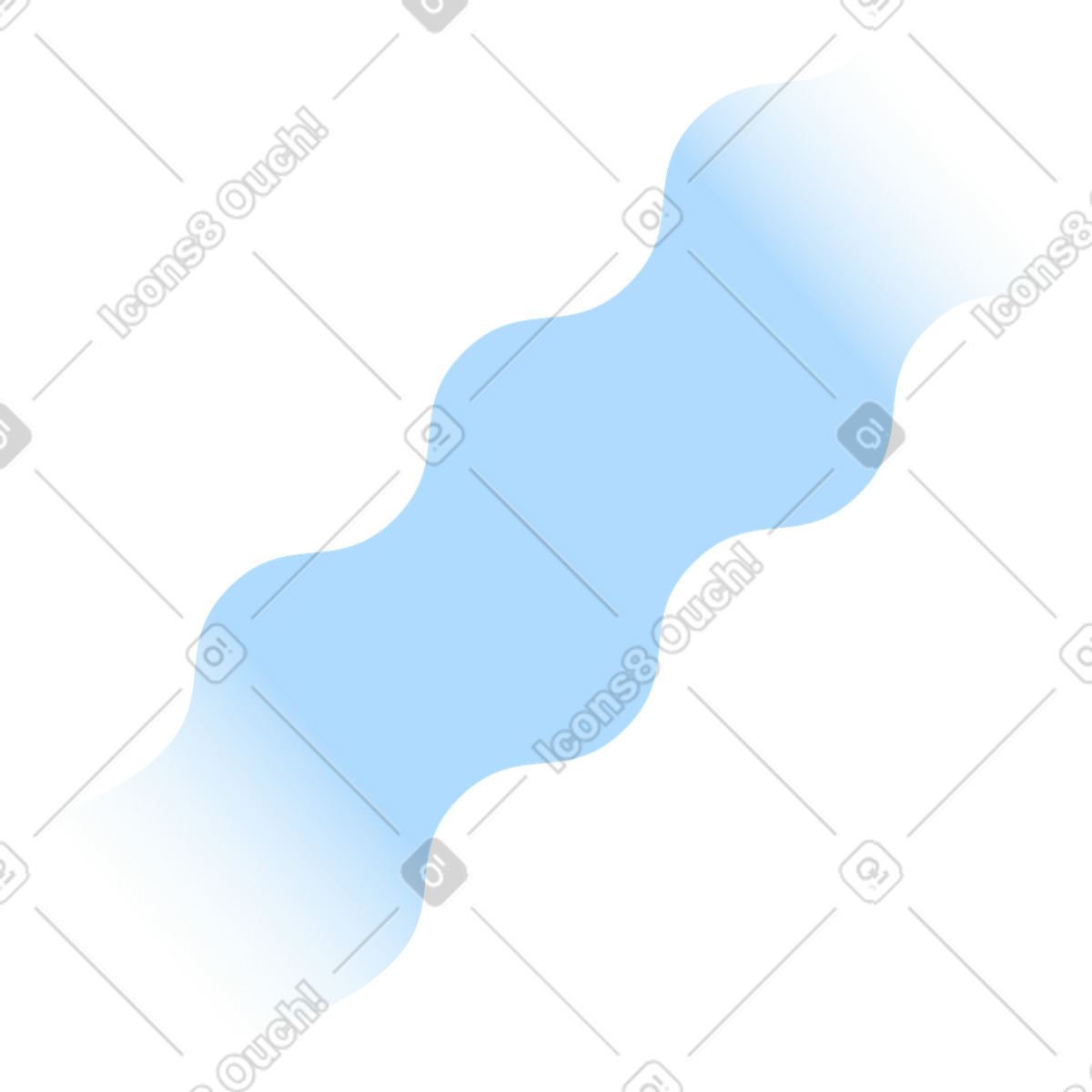 Illustration Forme ondulée avec remplissage dégradé dans le style Concept à télécharger aux formats PNG, SVG