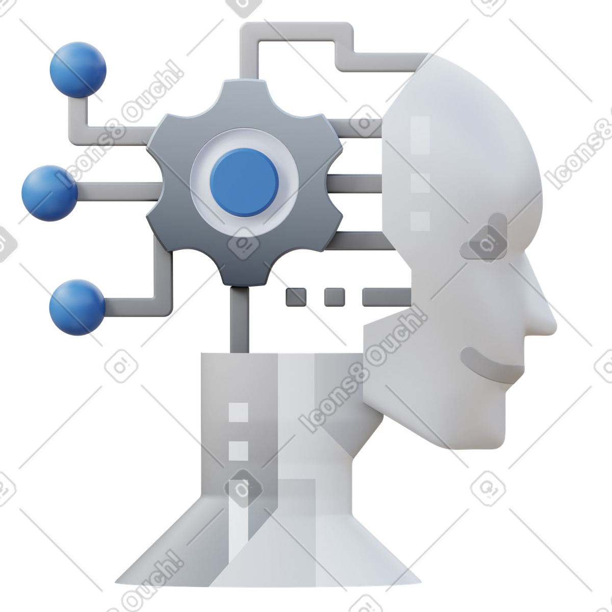 下载 3D Fluency 风格的 Digital ai 插画，支持 PNG、SVG 格式