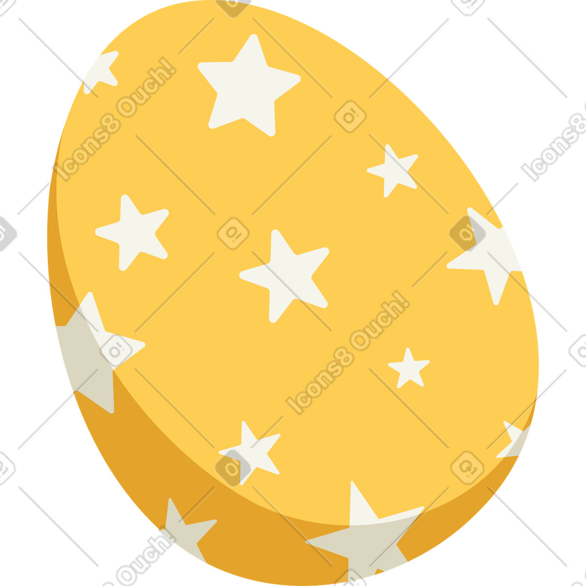 下载 Social 风格的 与星星的复活节彩蛋 插画，支持 PNG、SVG 格式
