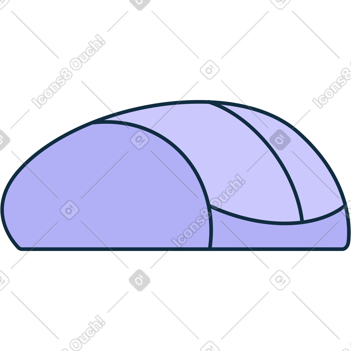 Purple computer mouse illustration in Bubble gum style download in PNG, SVG