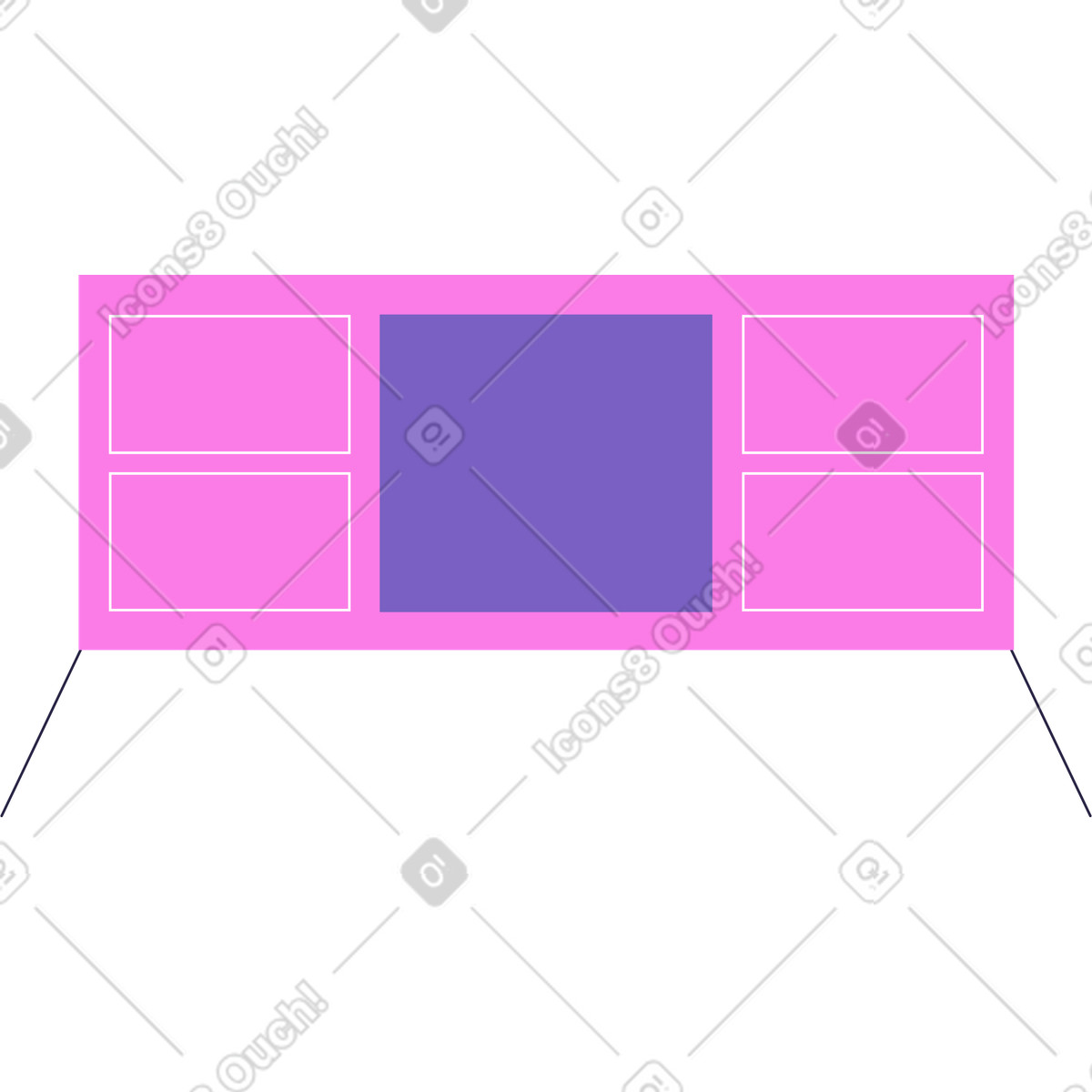 Illustration Table basse dans le style Mellow à télécharger aux formats PNG, SVG