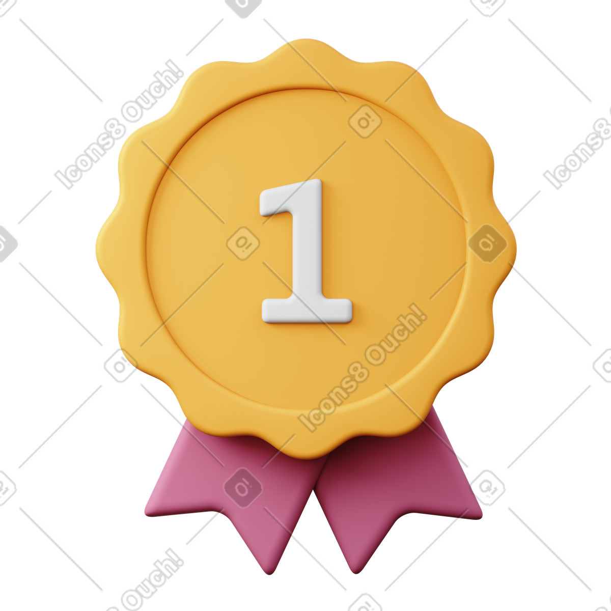 3D Sugary スタイルの Bestseller Badge のイラストをPNG、SVG形式でダウンロード