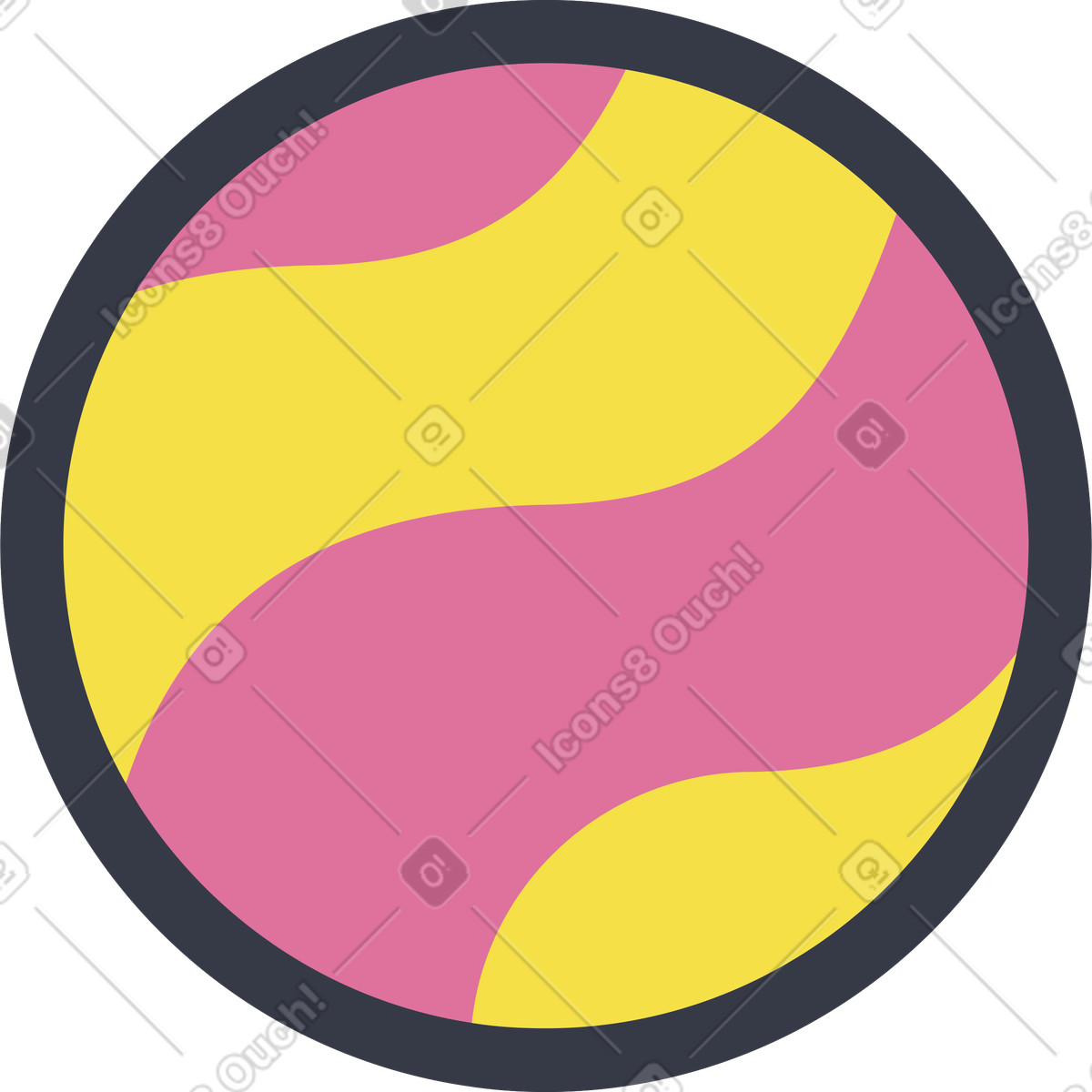 Pianeta illustrazione animata in stile Abstract scaricabile in GIF, Lottie (JSON), AE