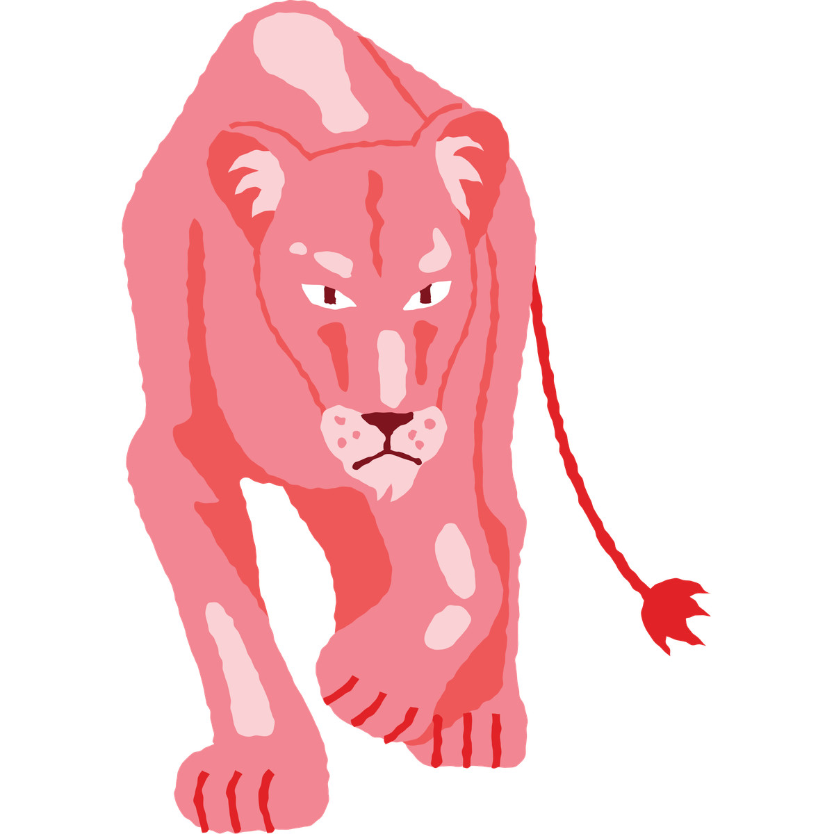 Cherry 스타일의 Lioness 일러스트레이션 PNG, SVG 다운로드