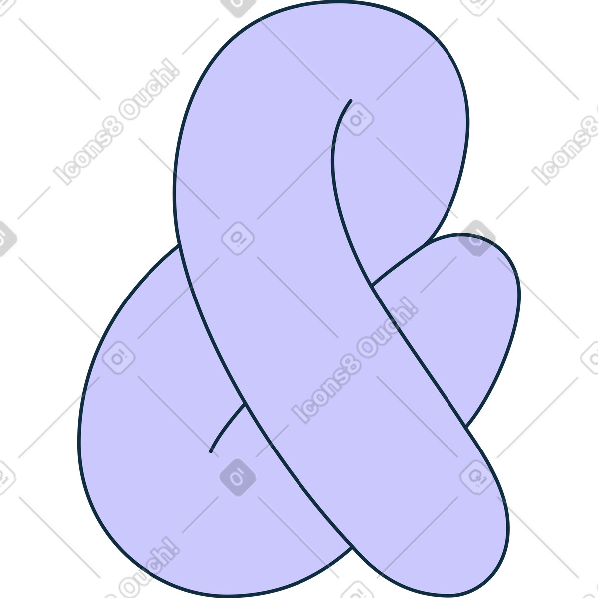 Ilustración Símbolo de y comercial en estilo Bubble gum a descargar en PNG SVG