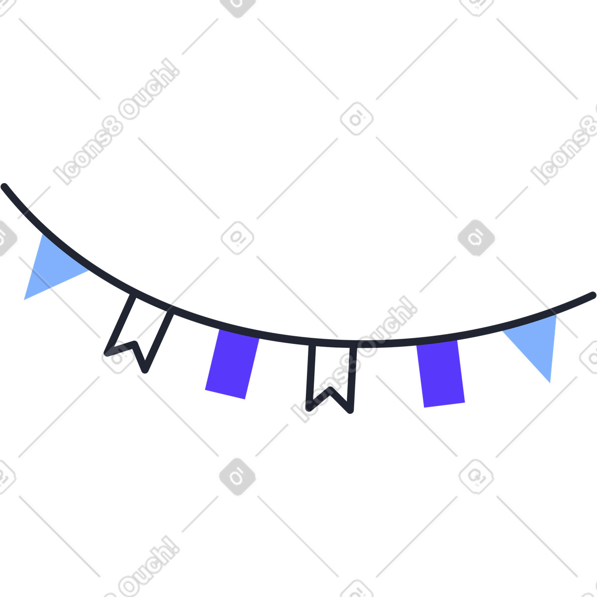 Dekoration-Illustration im Pablita-Stil als Download in PNG, SVG