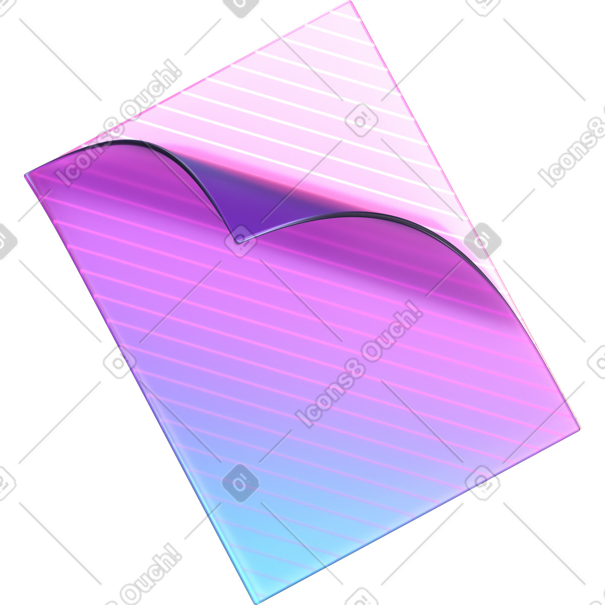 Illustration Carte en plastique avec couvercle dans le style 3D Glassy à télécharger aux formats PNG, SVG