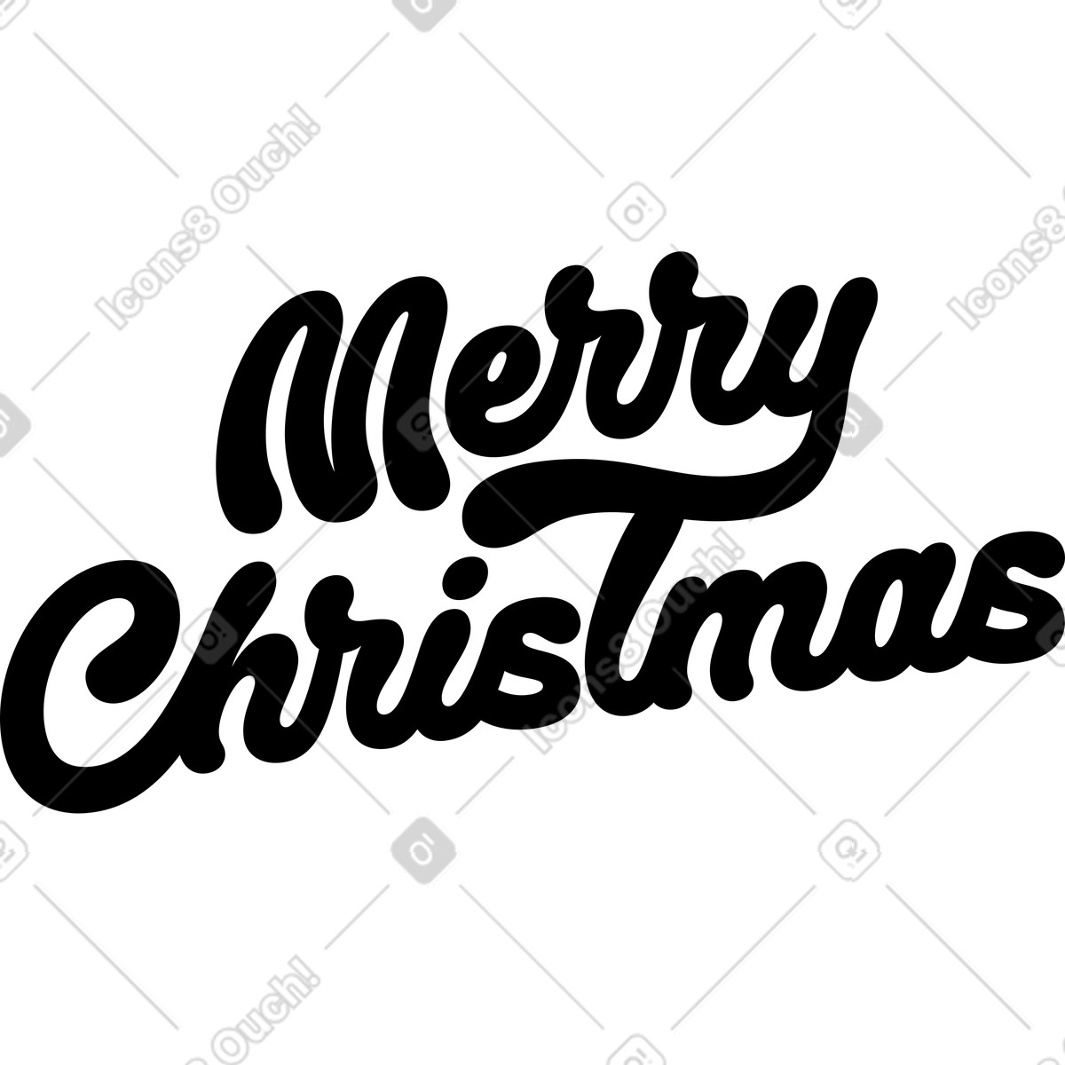 Ilustração de Letras texto feliz natal em no estilo Airy para baixar em PNG, SVG