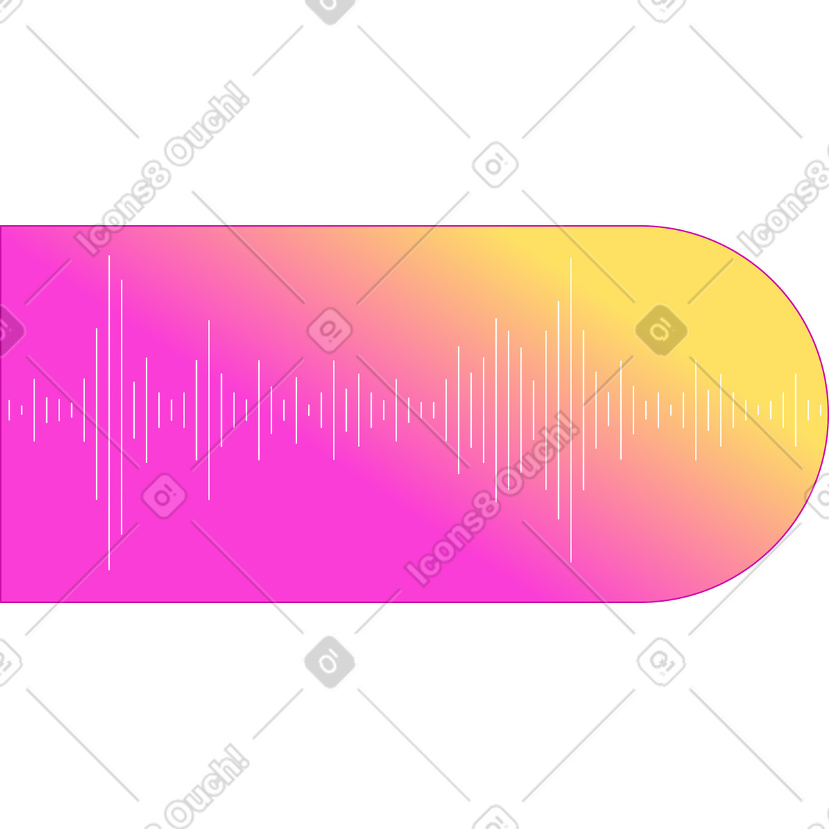 下载 Rainbow 风格的 背景声音录制 插画，支持 PNG、SVG 格式