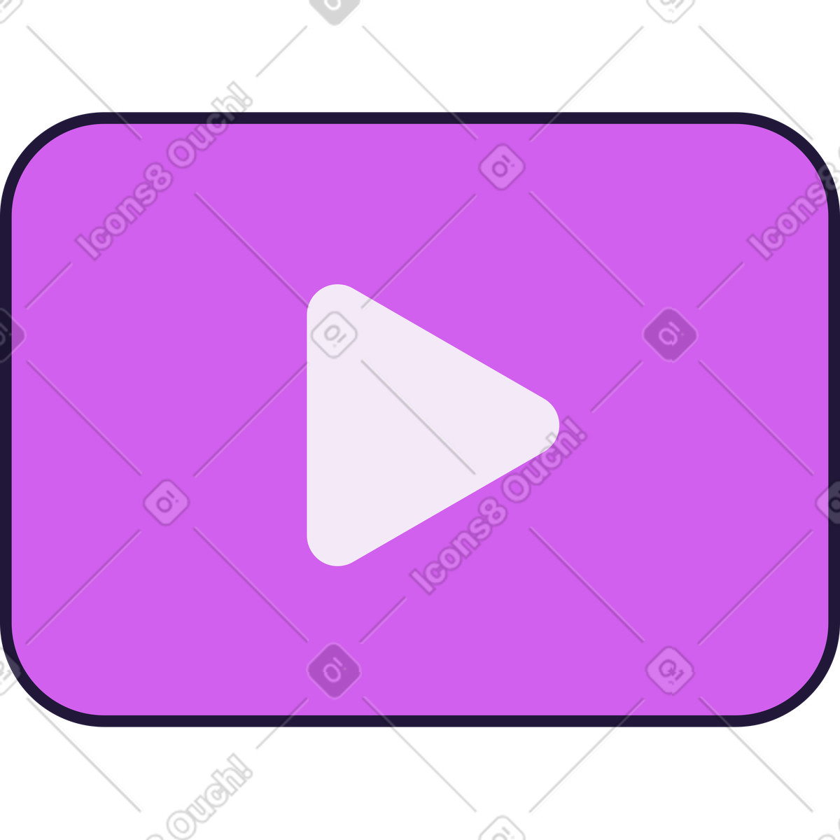Ilustração de Youtube em no estilo Conifer para baixar em PNG, SVG