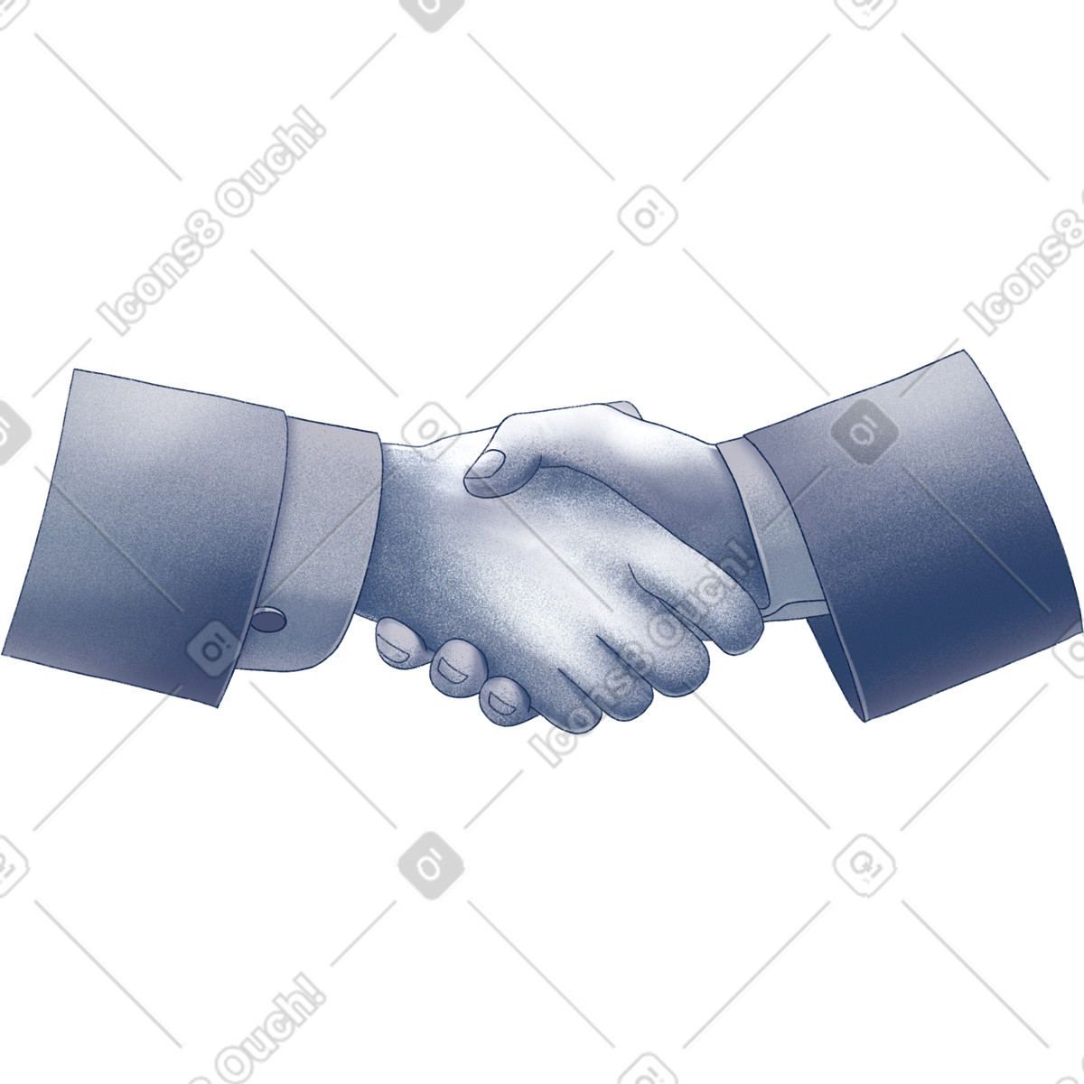 Haze スタイルの Handshake のイラストをPNG、SVG形式でダウンロード