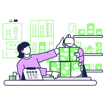 A pair of hands is carefully placing price labels on canned goods inside a warehouse. The hands are wearing disposable gloves and are focused on aligning the labels accurately. In the background, there are shelves filled with various canned goods, each can having different shapes and sizes. Some cans are stacked on top of one another, while others are neatly arranged side by side. A small roll of pricing stickers is visible on a nearby table, and there is a clipboard with inventory notes resting beside it. The warehouse has large overhead lights illuminating the entire area.