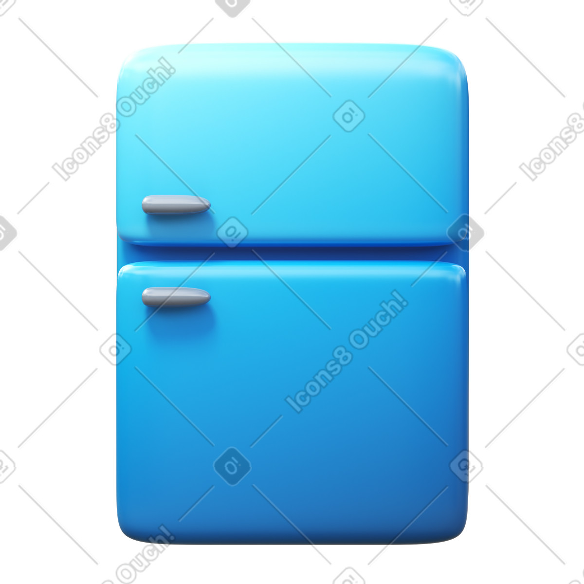 3D Fluency スタイルの Fridge のイラストをPNG、SVG形式でダウンロード