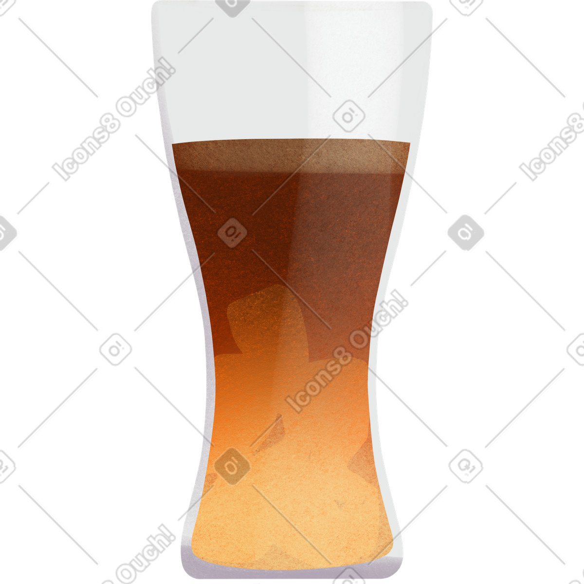 Glas coca cola-Illustration im Shine-Stil als Download in PNG, SVG