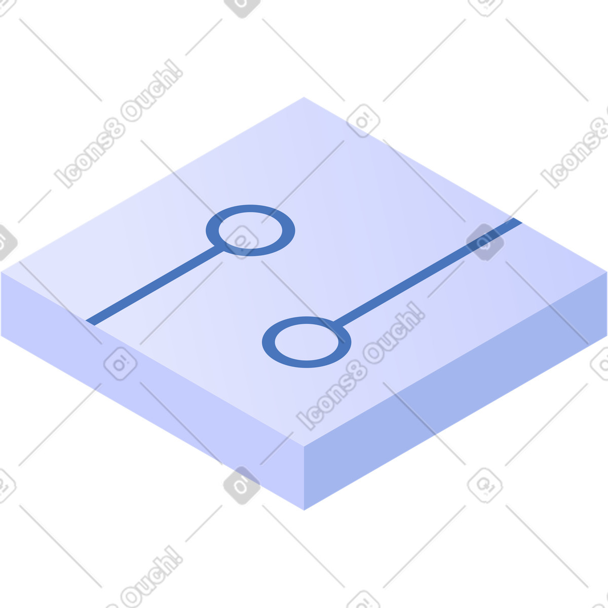 Block mit schaltkreisen-Illustration im Quantum-Stil als Download in PNG, SVG