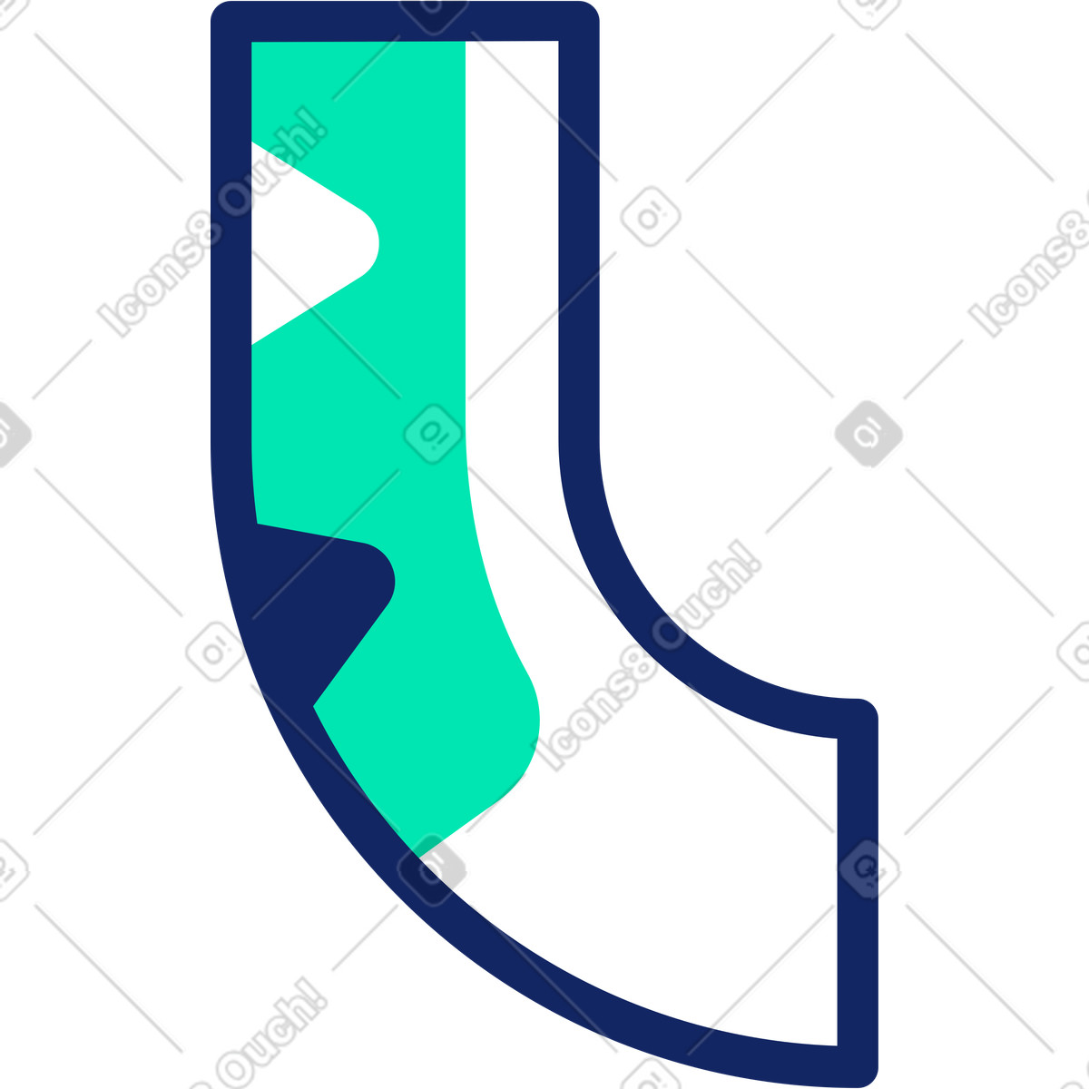 Cut paper illustration in PNG, SVG