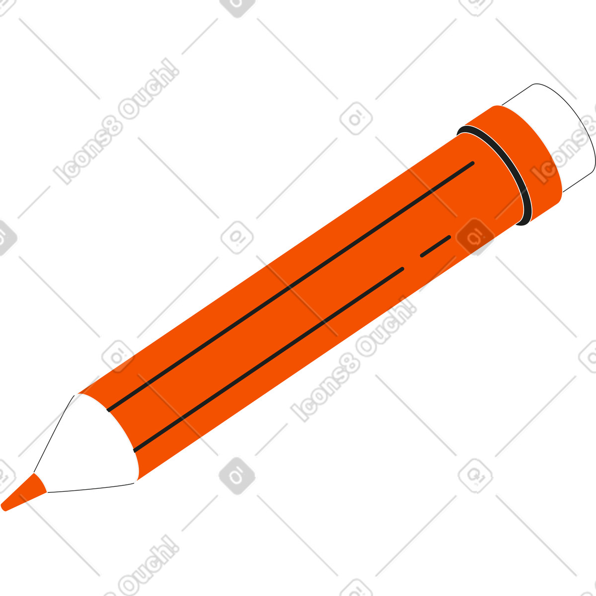 Illustration Crayon dans le style Strict à télécharger aux formats PNG, SVG