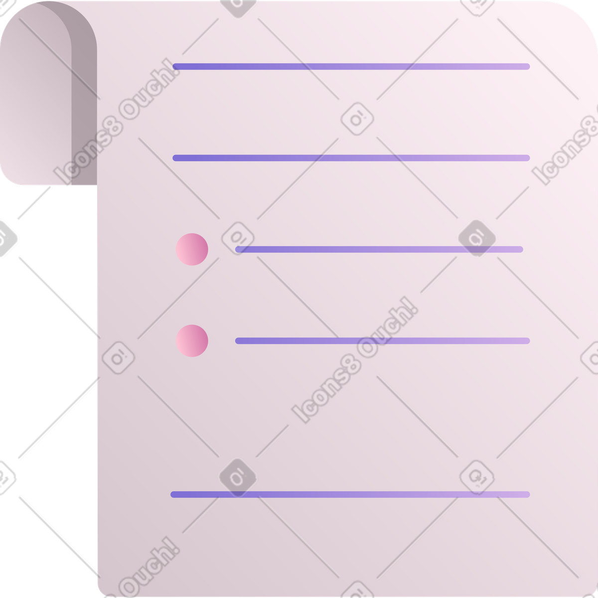 Illustration Contrat dans le style Silky à télécharger aux formats PNG, SVG