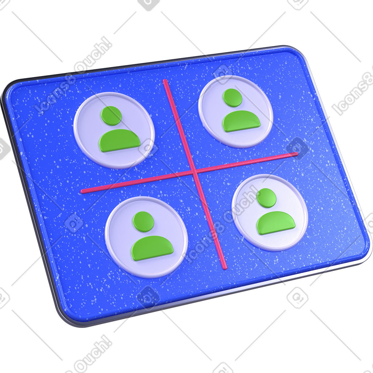 Ilustração de Reunião online em no estilo 3D Boost para baixar em PNG, SVG