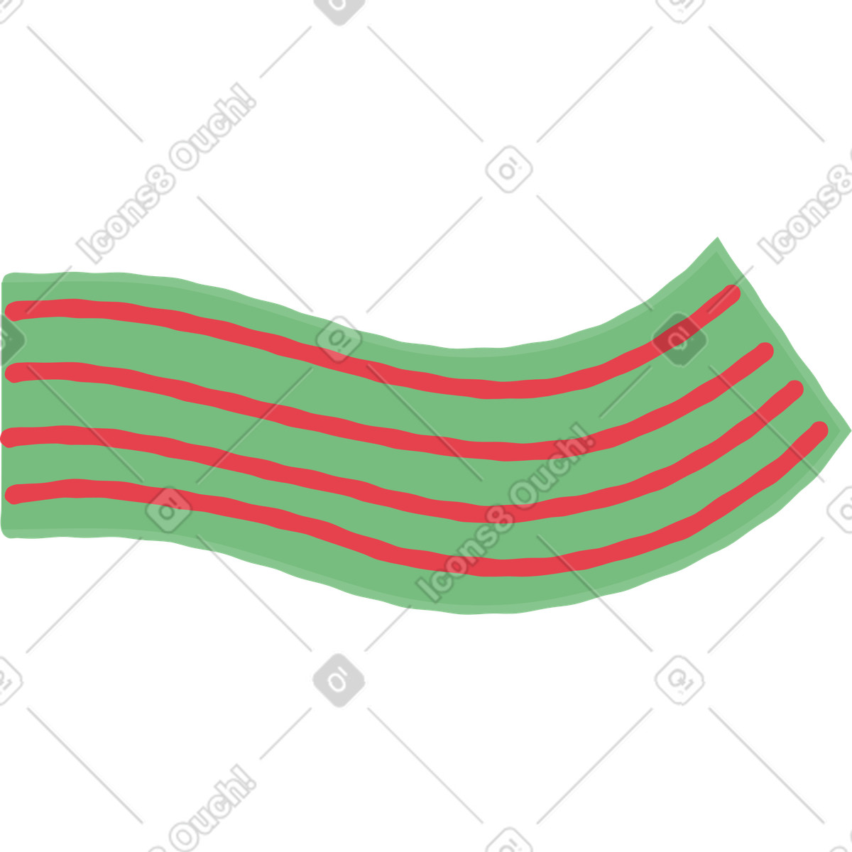 Braccio illustrazione in stile Stripy scarica in PNG, SVG